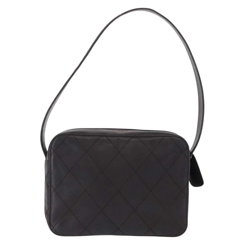 Chanel Vintage Front Pocket Camera Shoulder Bag Brown Leather Good condition - Inside View