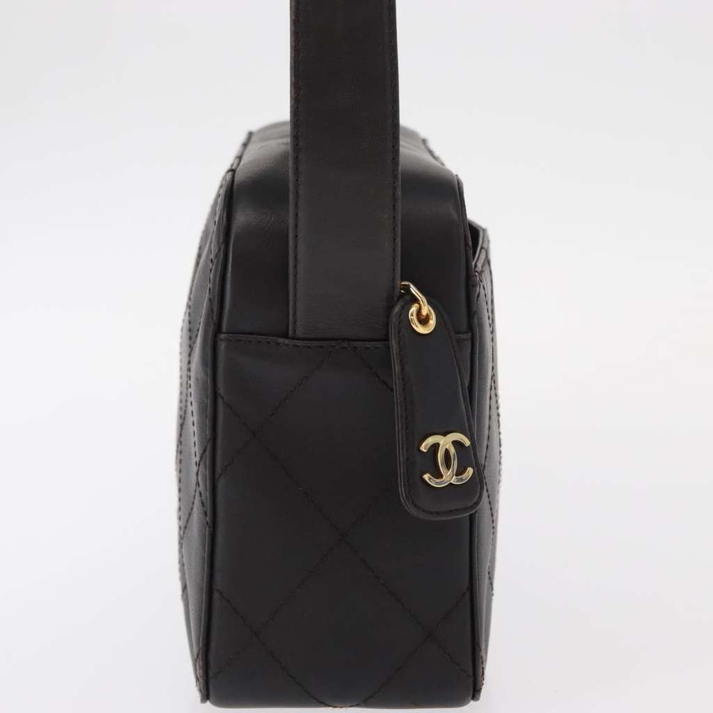 Chanel Vintage Front Pocket Camera Shoulder Bag Brown Leather Good condition - Box View