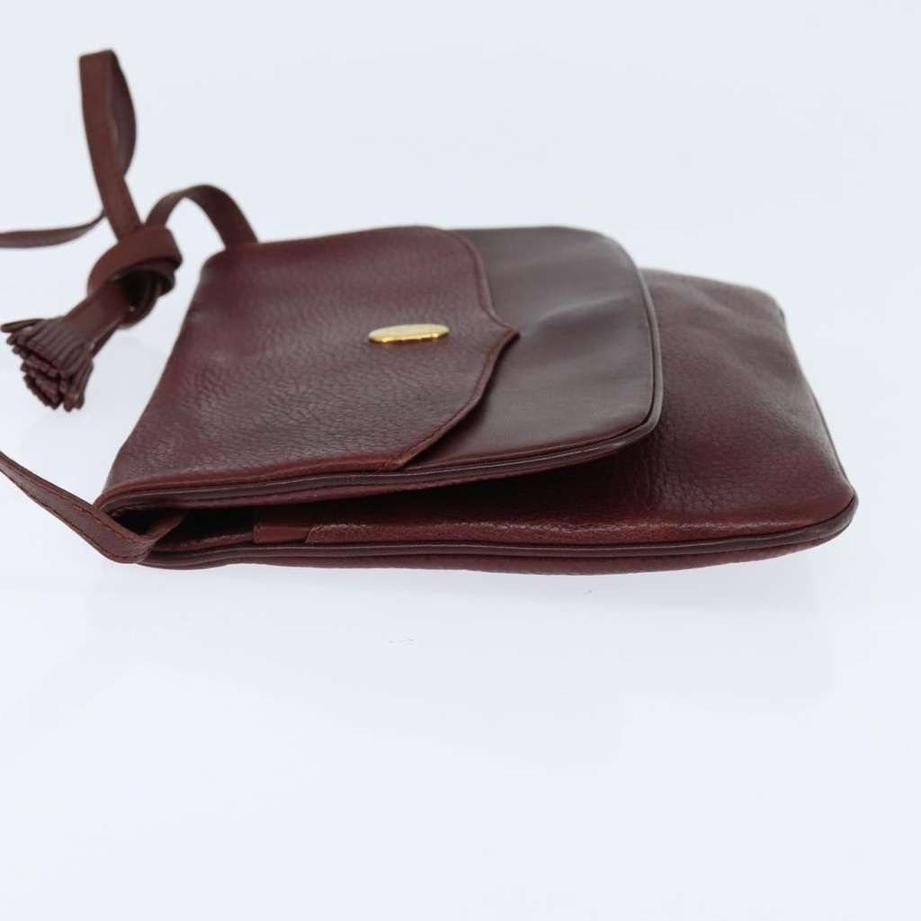 Cartier Must de Cartier Shoulder Bag Burgundy Leather Good condition - Inside View