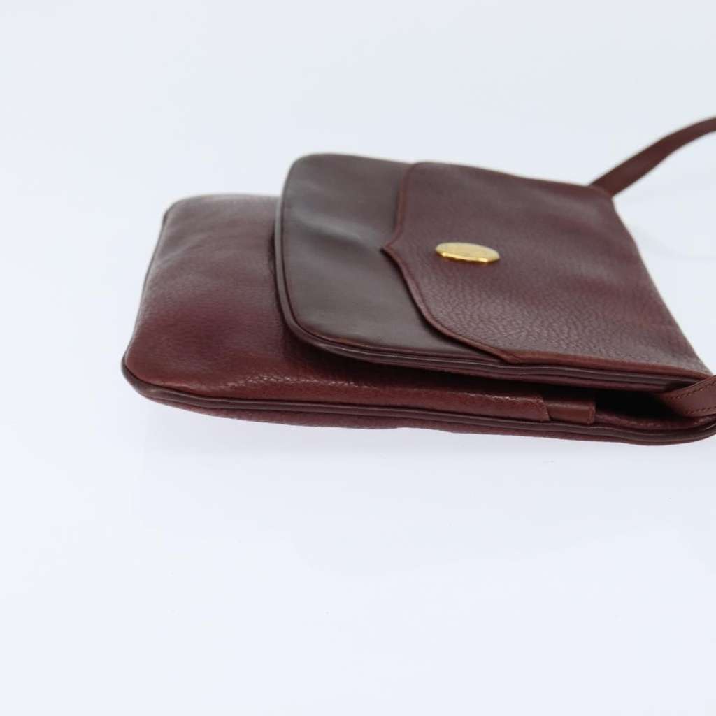 Cartier Must de Cartier Shoulder Bag Burgundy Leather Good condition - Model View