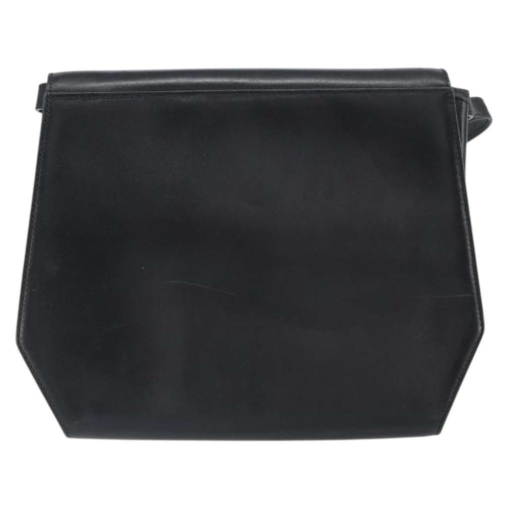 Salvatore Ferragamo Vintage Shoulder Bag Black Leather Good condition - Back View