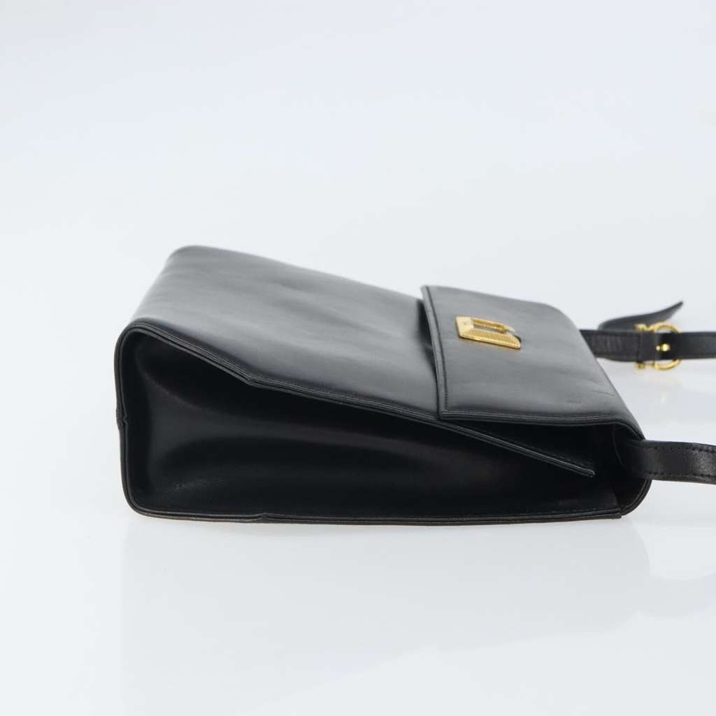 Salvatore Ferragamo Vintage Shoulder Bag Black Leather Good condition - Inside View