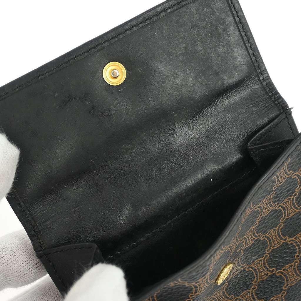 Celine Vintage Bifold Wallet Black Good condition - Model View