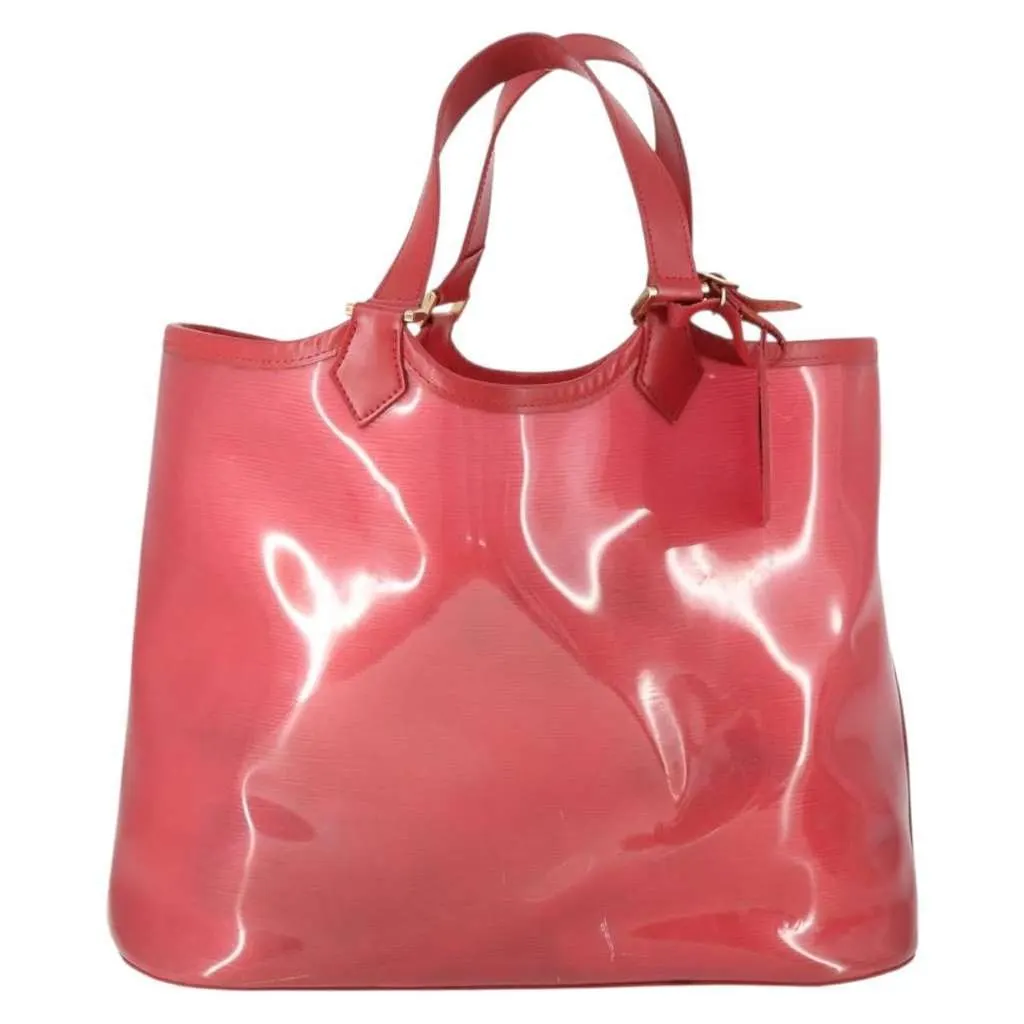 Louis Vuitton Plage Lagoon Bay Handbag Red Plastic Good - Front View