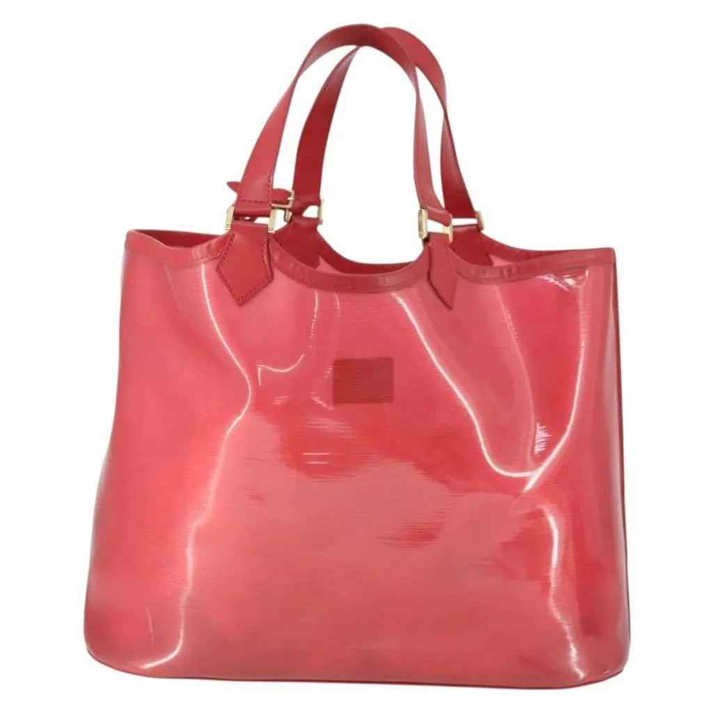Louis Vuitton Plage Lagoon Bay Handbag Red Plastic Good - Back View
