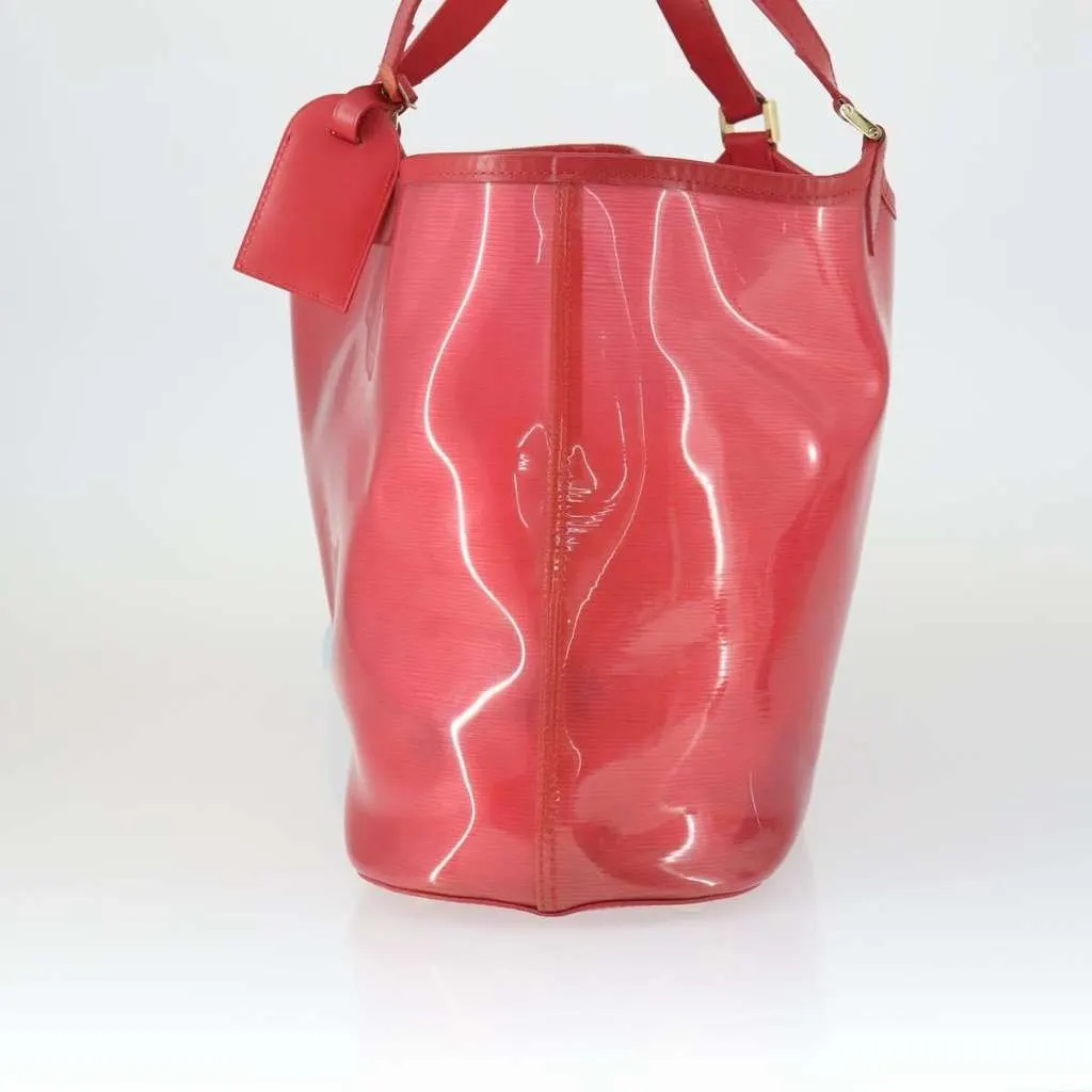 Louis Vuitton Plage Lagoon Bay Handbag Red Plastic Good - Inside View