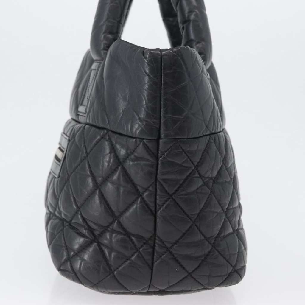 Chanel Coco Cocoon Reversible Tote Black Leather Good condition - Inside View