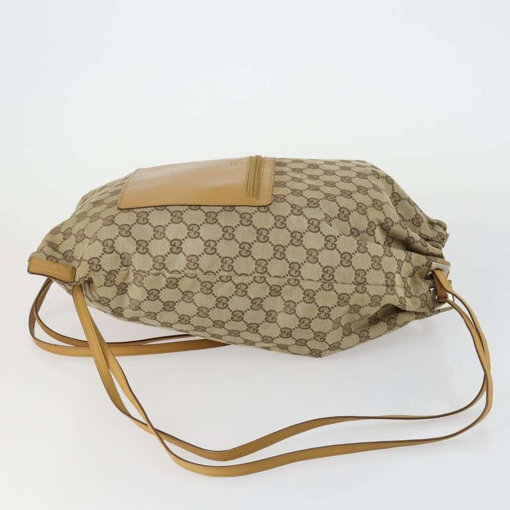 Gucci Drawstring Backpack Beige Canvas Good condition - Inside View