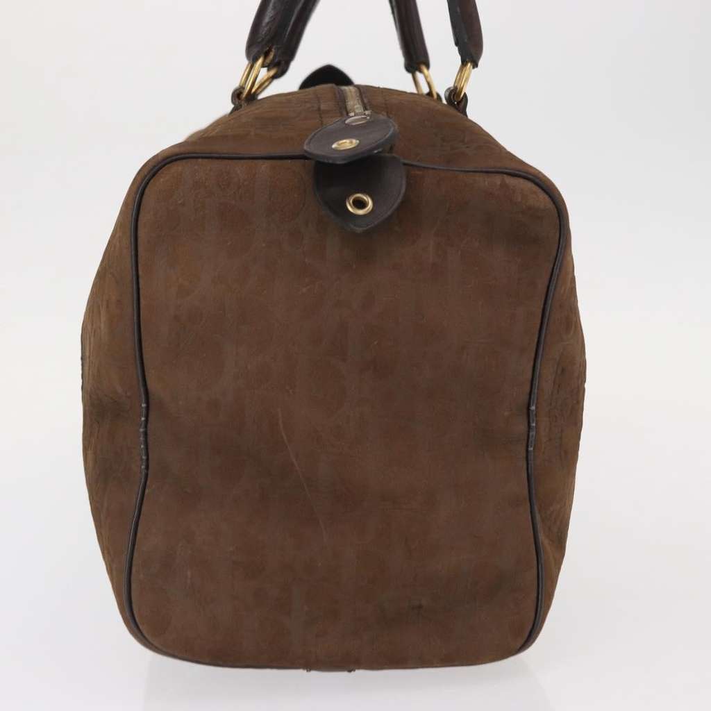 Christian Dior Vintage Trotter Boston Bag Brown Canvas Good condition - Model View