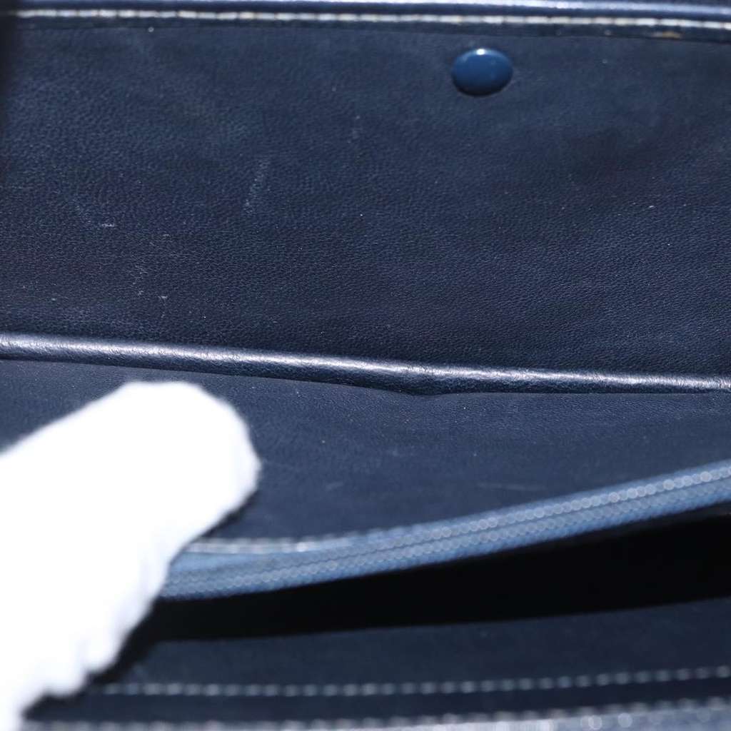 Celine Vintage Carriage Flap Bag Navy Leather Good condition - Box View