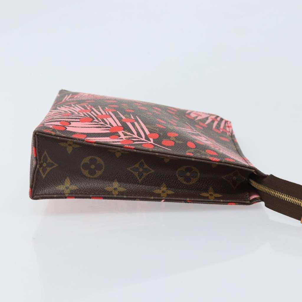 Louis Vuitton Toiletry Pouch Red Canvas Good condition - Inside View