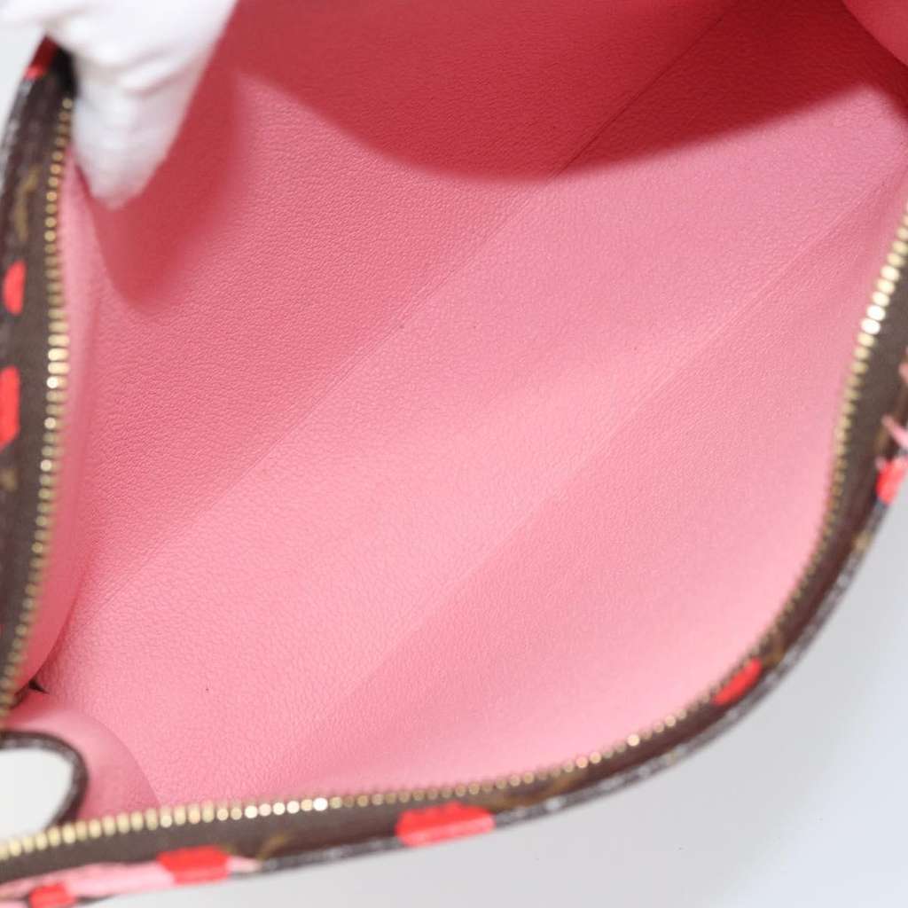 Louis Vuitton Toiletry Pouch Red Canvas Good condition - Box View