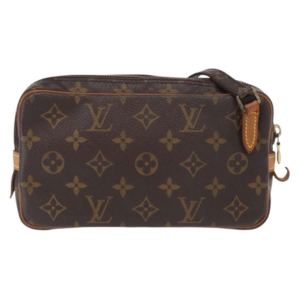 Louis Vuitton Pochette Marly Bandouliere Bag Brown Canvas Good condition - Back View