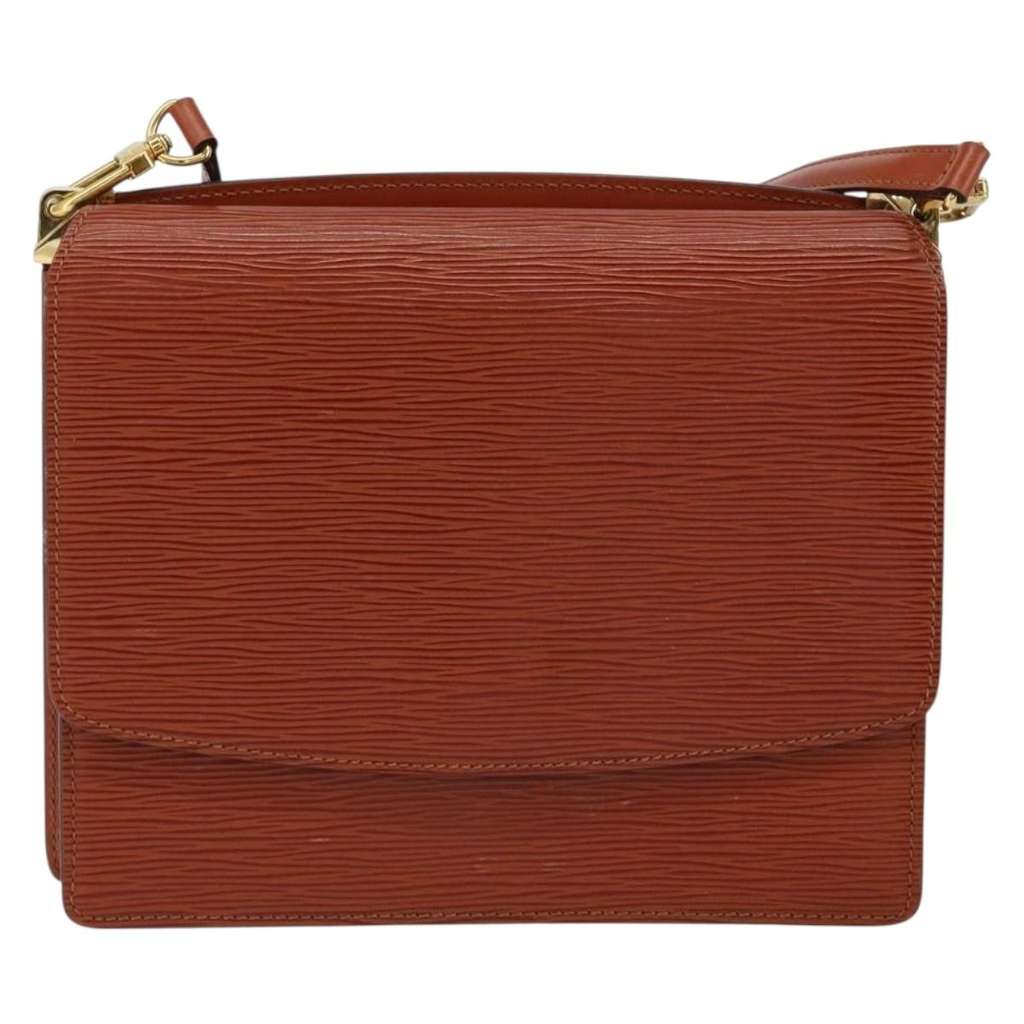 Louis Vuitton Grenelle Shoulder Bag Brown Leather Good condition - Back View