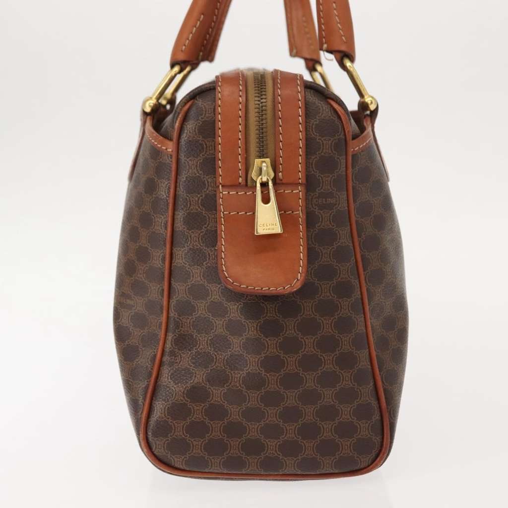 Celine Vintage Macadam Handbag Brown Canvas Good condition - Model View