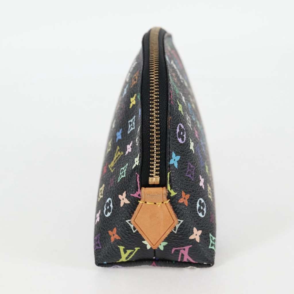Louis Vuitton Cosmetic Pouch Black Canvas Good condition - Inside View