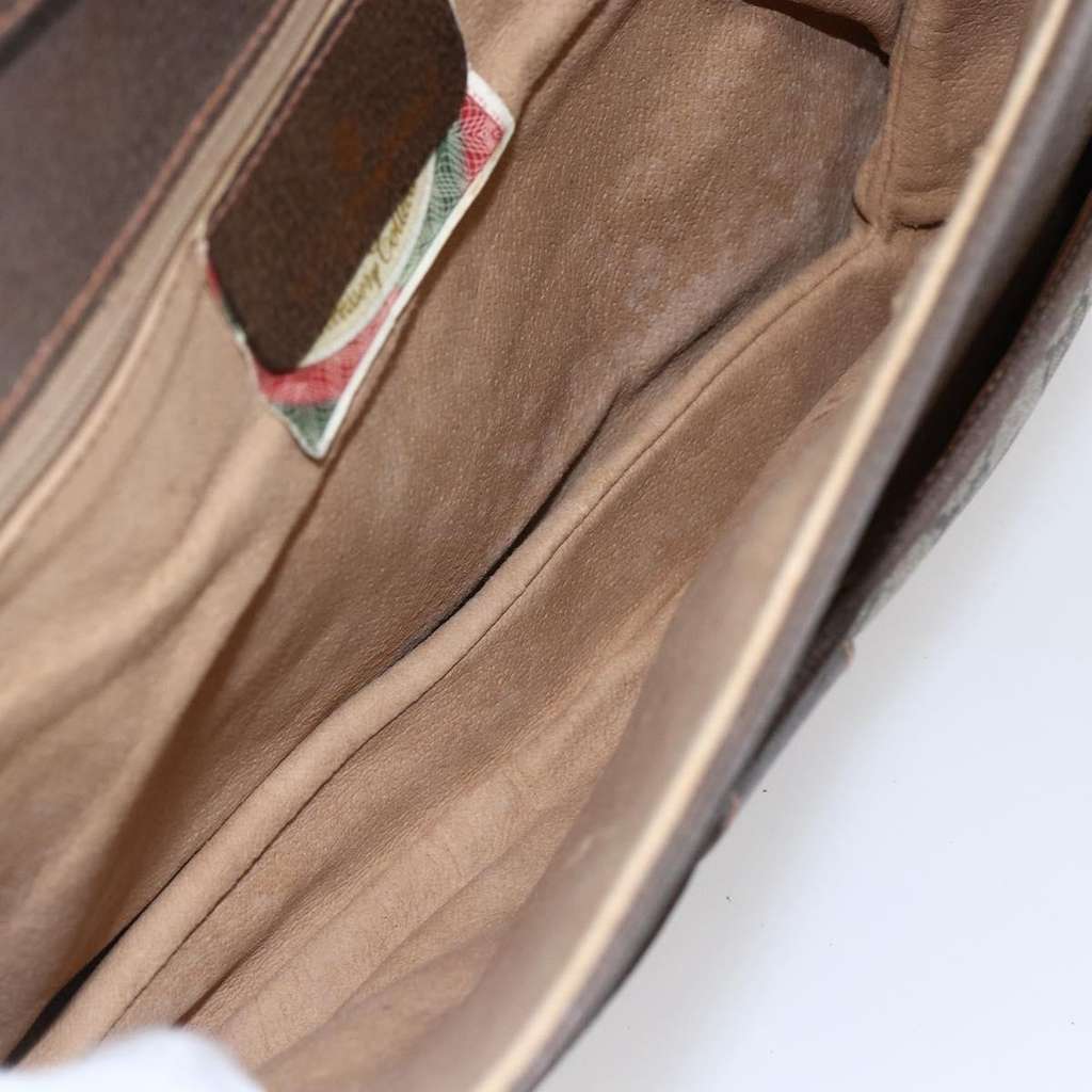 Gucci Vintage Shoulder Bag Beige Canvas Good condition - Box View