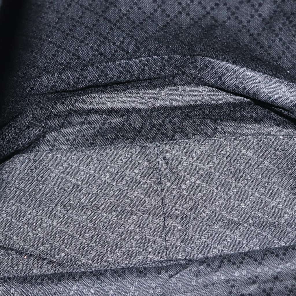 Gucci Vintage Bamboo Shoulder Bag Black Canvas Good condition - Box View