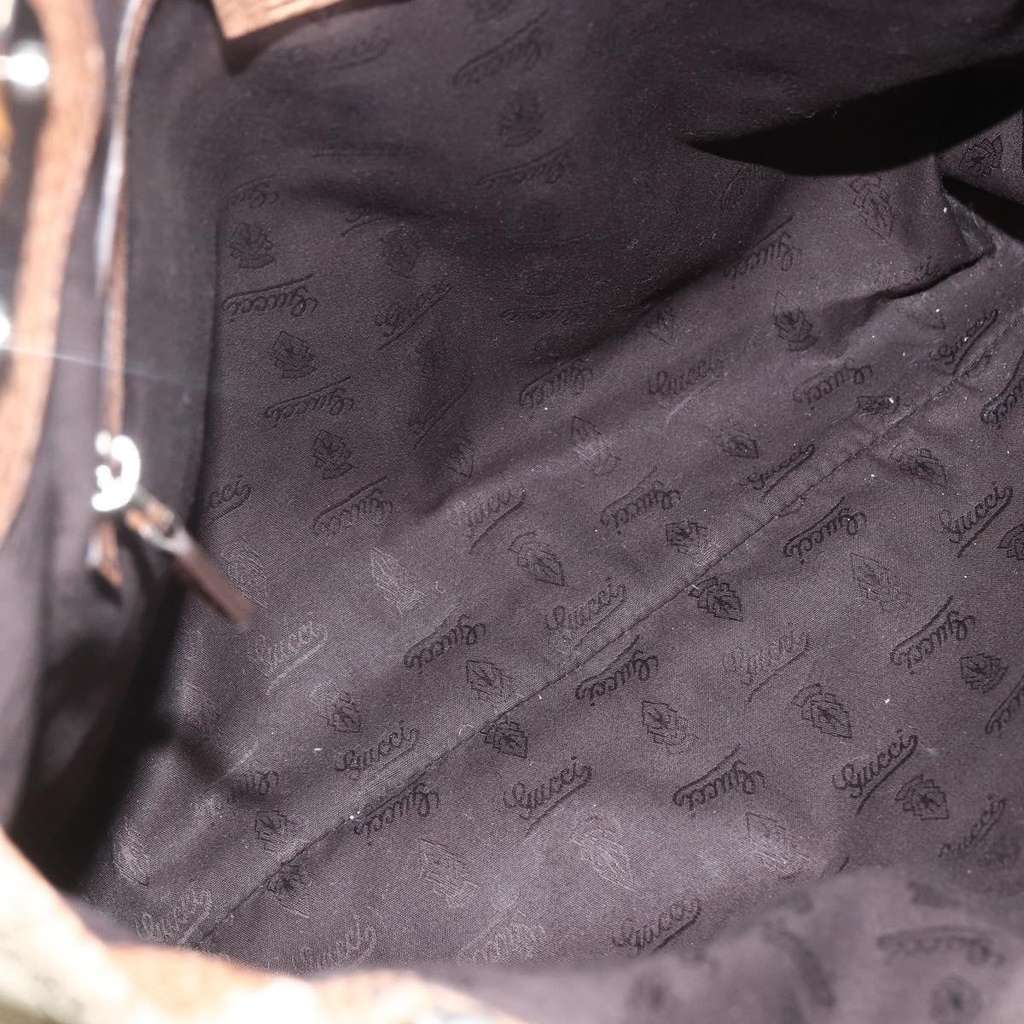 Gucci Bamboo Bar Tote Beige Canvas Good condition - Box View