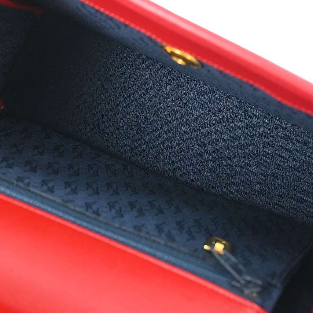 Saint Laurent Vintage Handbag Red Leather Good condition - Inside View