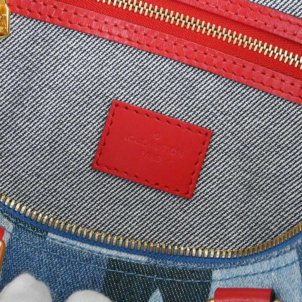 Louis Vuitton Speedy Bandouliere Bag Blue Good condition - Box View