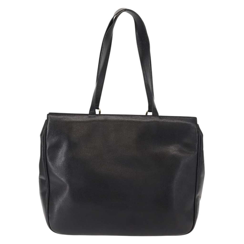 Salvatore Ferragamo Gancini Tote Black Leather Good condition - Back View