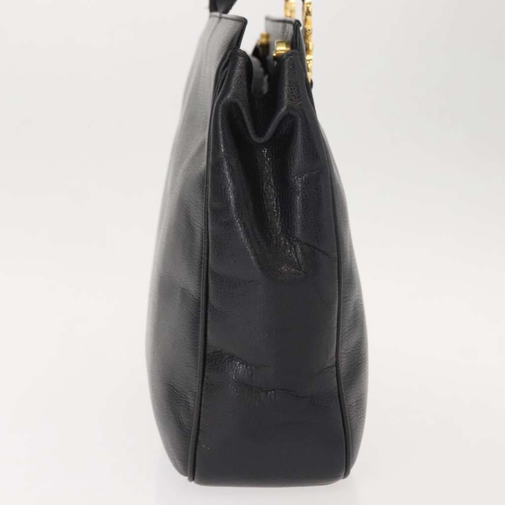 Salvatore Ferragamo Gancini Tote Black Leather Good condition - Model View