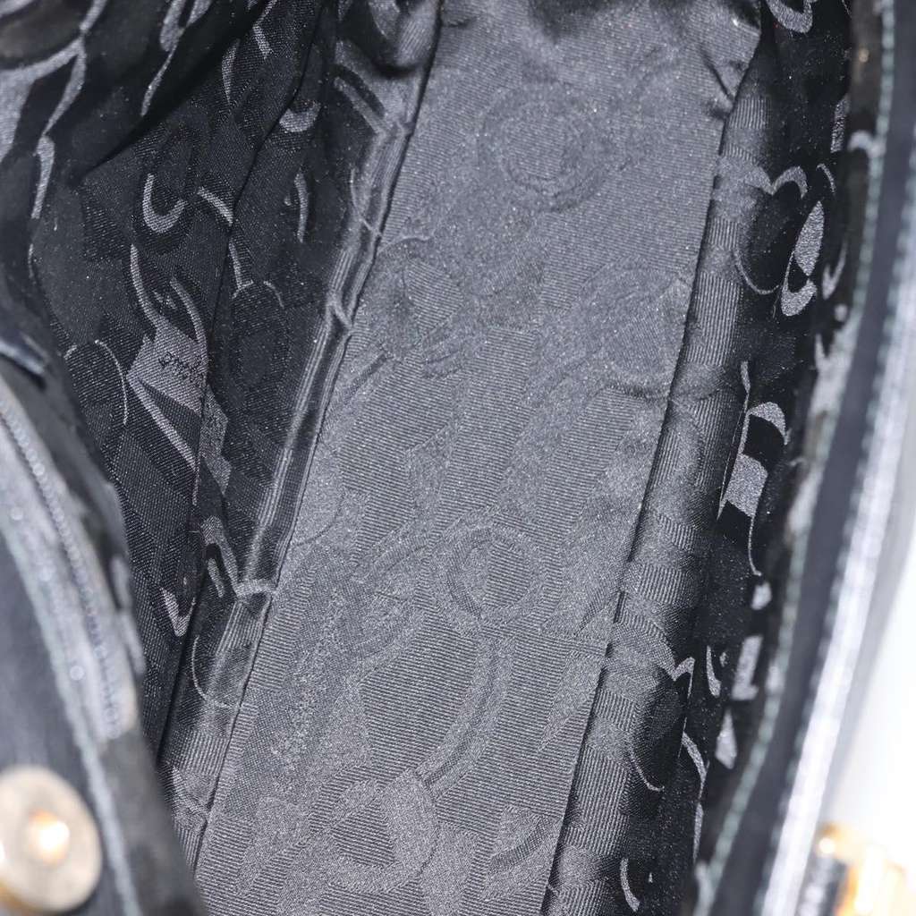 Salvatore Ferragamo Gancini Tote Black Leather Good condition - Box View