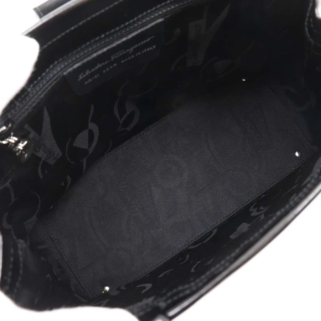 Salvatore Ferragamo Convertible Vara Bow Tote Black Good condition - Inside View