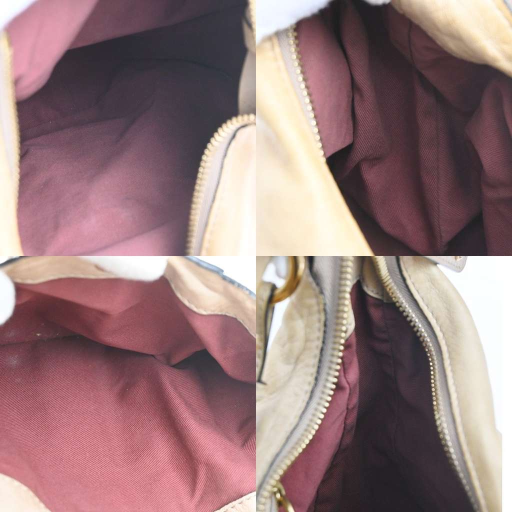 Chloe Heloise Hobo Beige Leather Fair condition - Box View