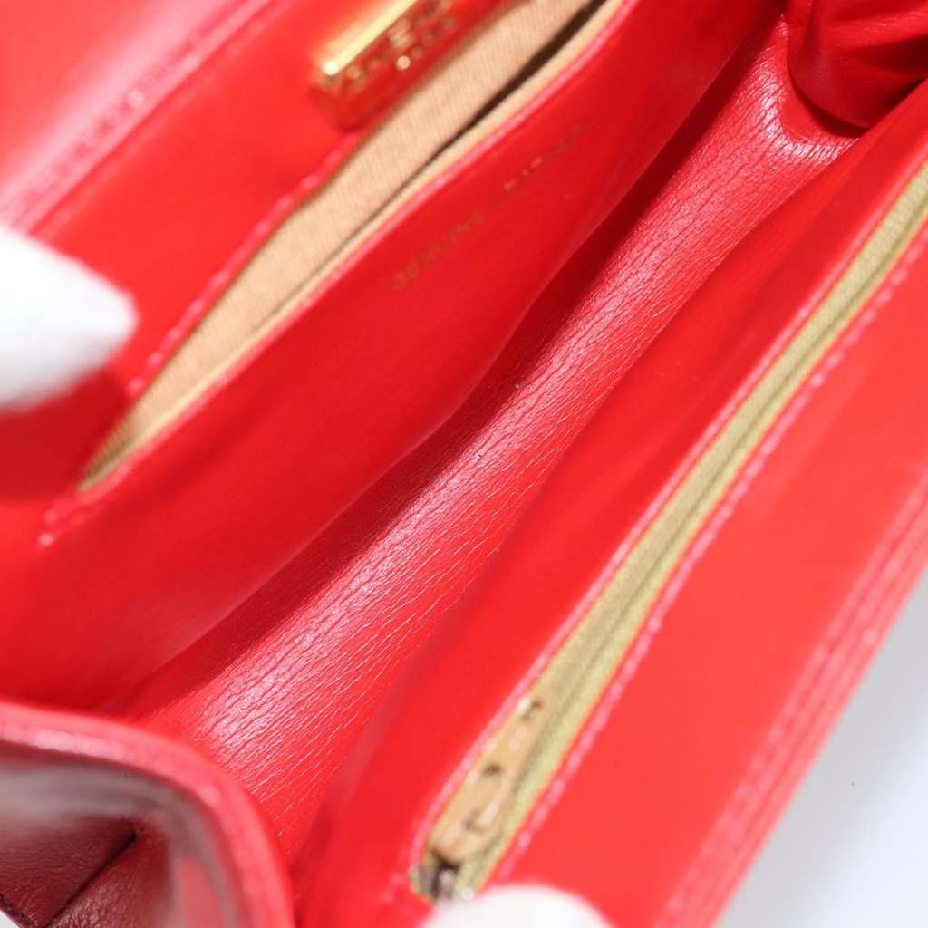 Givenchy Vintage 4G shoulder bag Red Leather Good condition - Box View