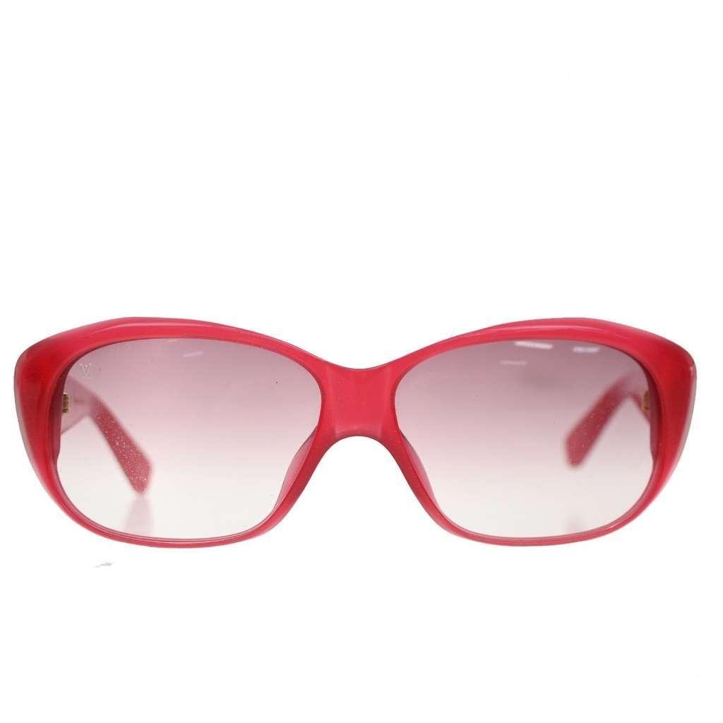 Louis Vuitton Eye Wear Red Plastic Good condition - Back View