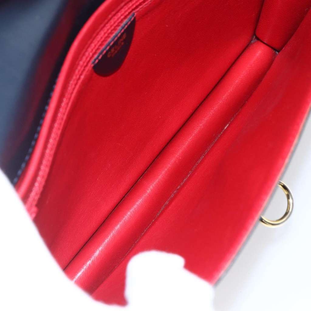 Celine Clutch Bag Navy Leather Good condition - Box View