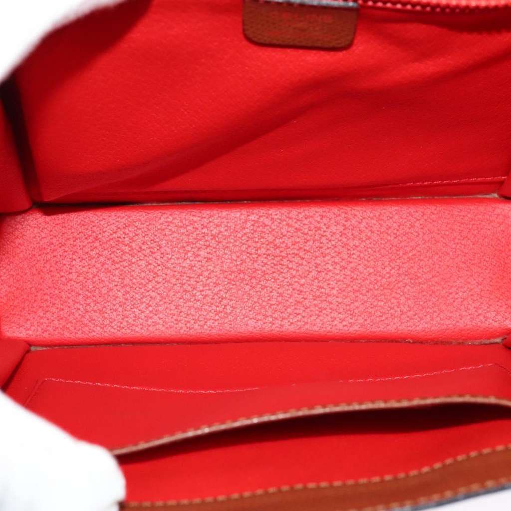 Celine Flap Shoulder Bag Brown Leather Good condition - Box View