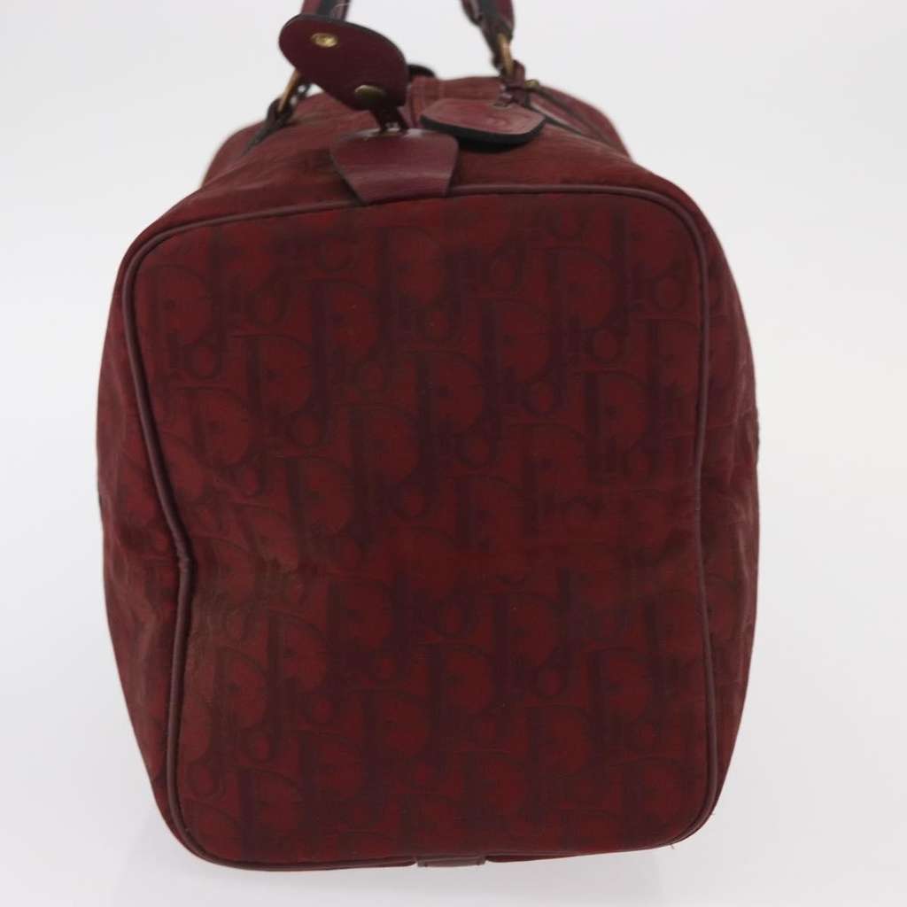 Christian Dior Vintage Trotter Boston Bag Red Canvas Good condition - Model View
