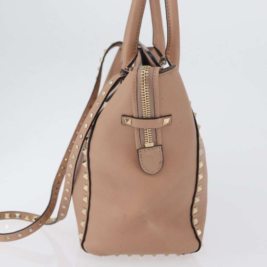 Valentino Garavani Rockstud Tote Pink Leather Good condition - Inside View