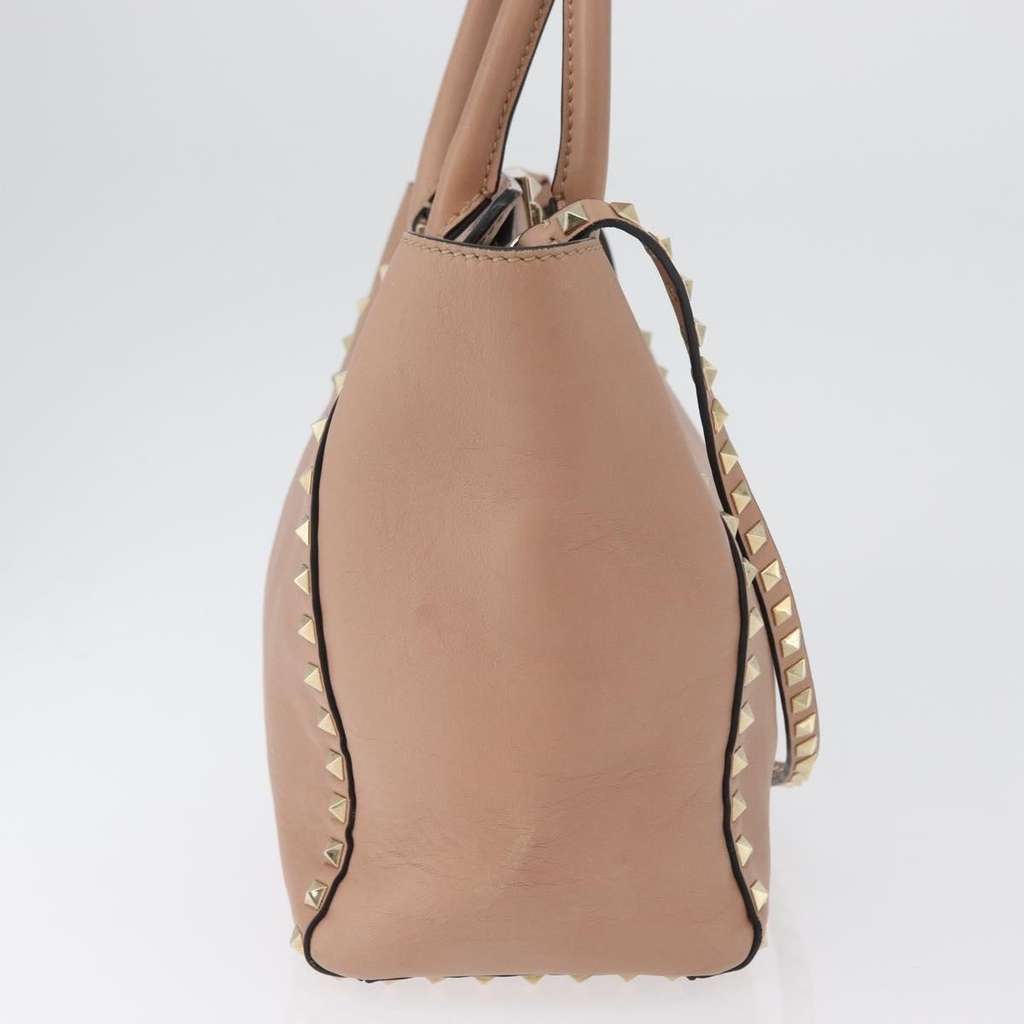 Valentino Garavani Rockstud Tote Pink Leather Good condition - Model View
