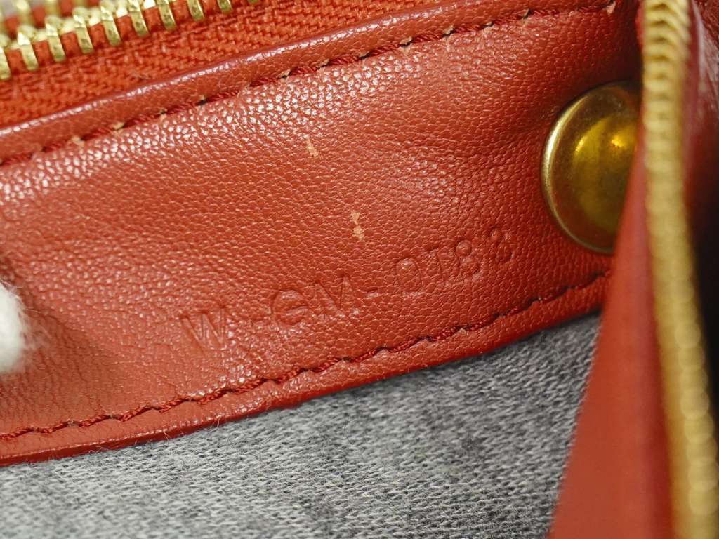 Celine Trio Crossbody Bag Red Leather Fair condition - Box View