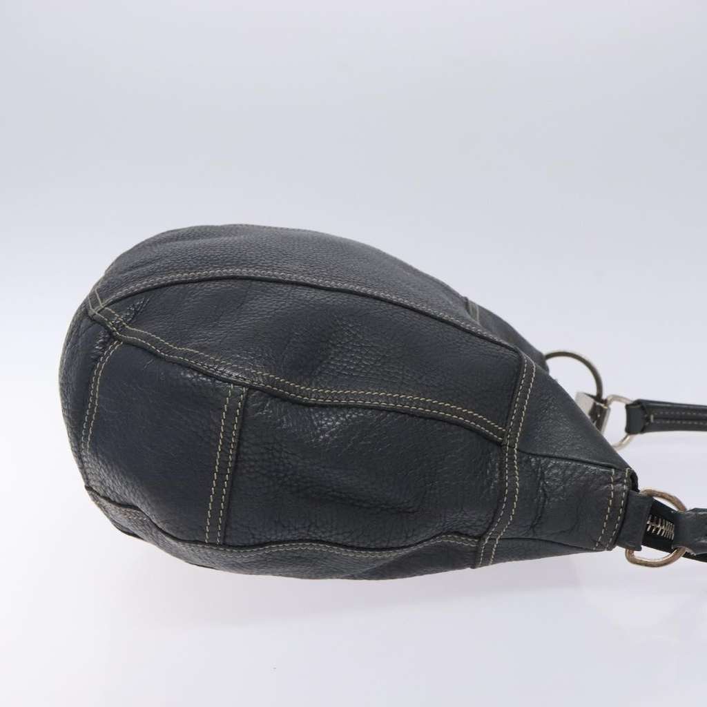 Prada Vintage Shoulder Bag Navy Leather Good condition - Inside View