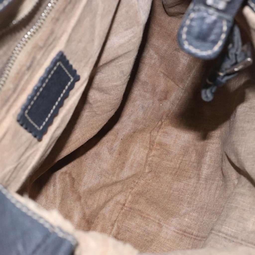 Prada Vintage Shoulder Bag Navy Leather Good condition - Box View