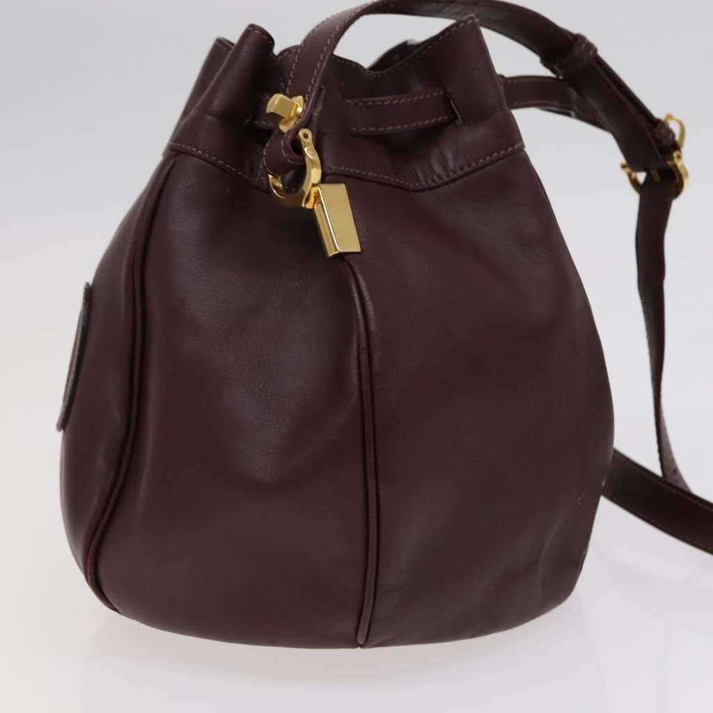 Cartier Must de cartier bag Burgundy Leather Good condition - Model View