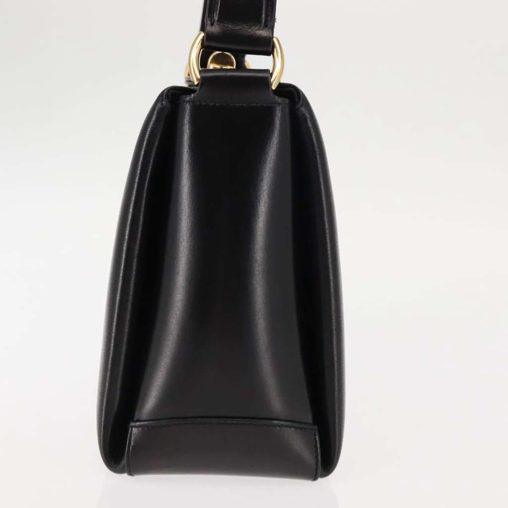 Gucci Vintage Convertible Box Crossbody Bag Black Leather Good condition - Inside View