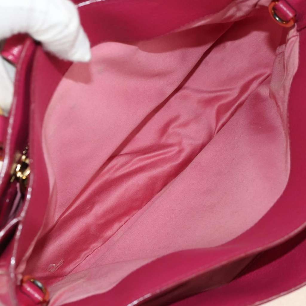 Miu Miu Madras Convertible Lock Tote Pink Leather Good condition - Box View