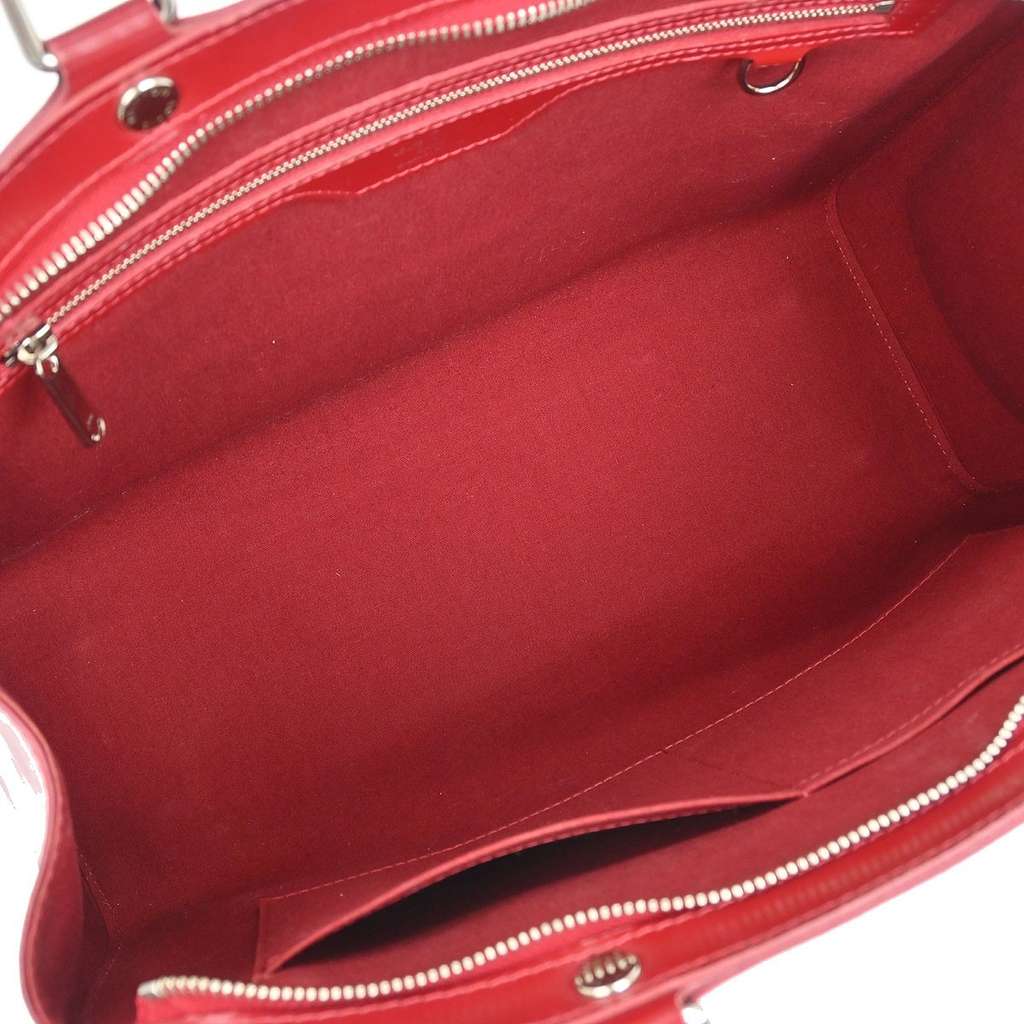 Louis Vuitton Brea Handbag Red Leather Good condition - Inside View