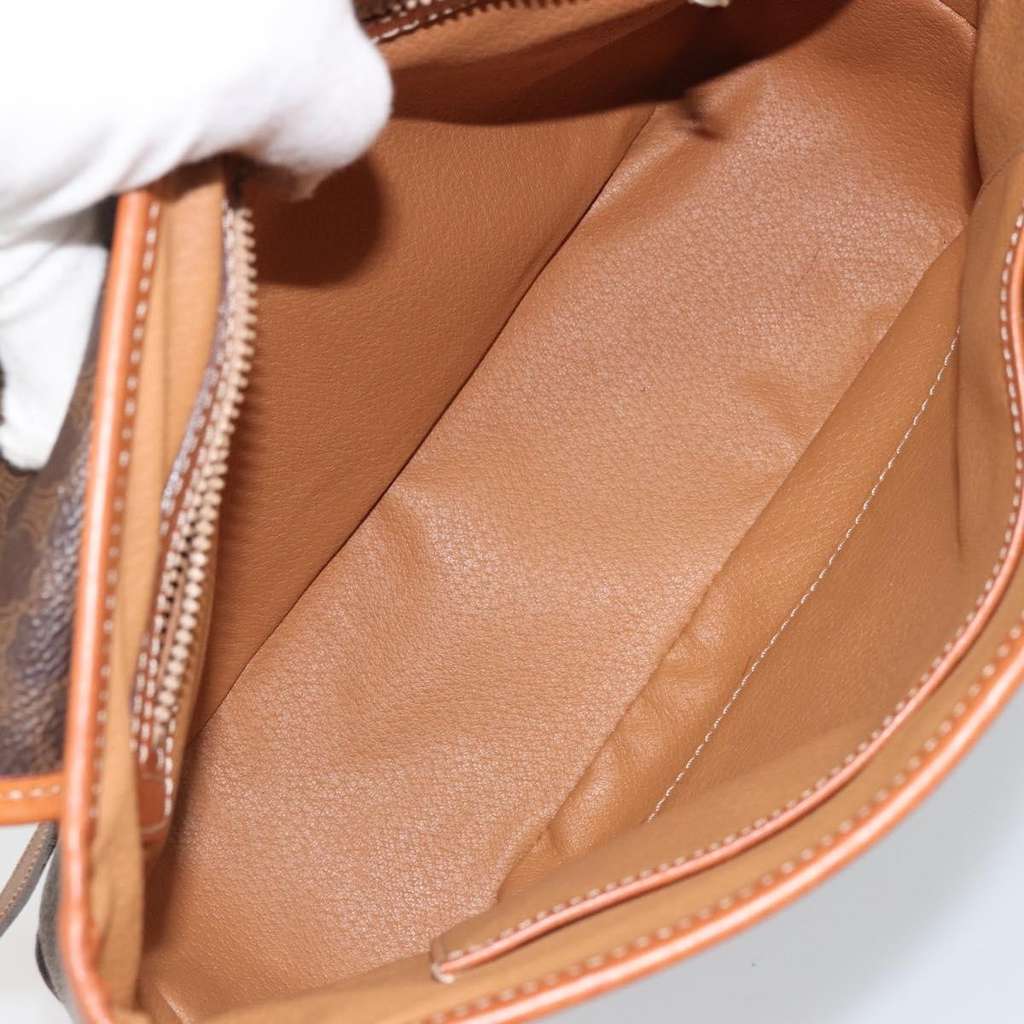 Celine Vintage Macadam Handbag Brown Good condition - Box View