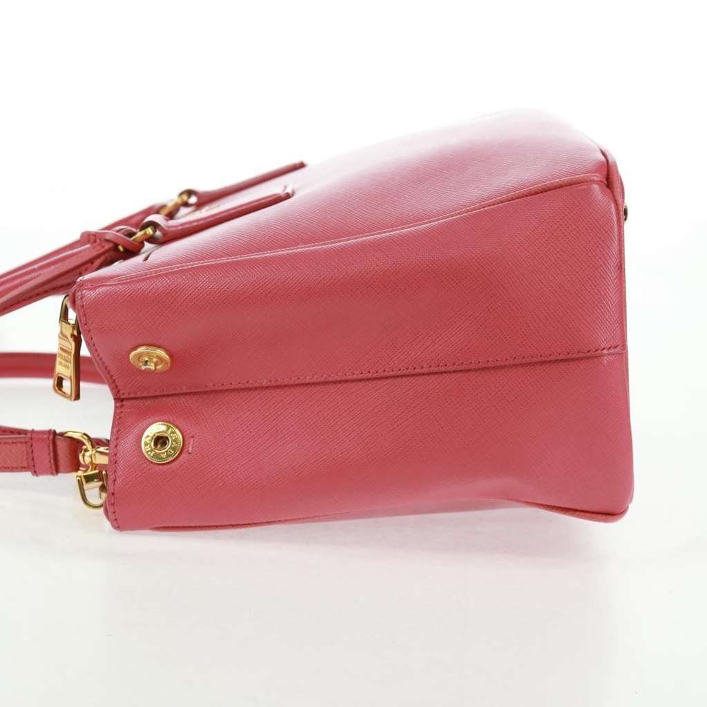 Prada Galleria Double Zip Tote Pink Leather Good condition - Inside View