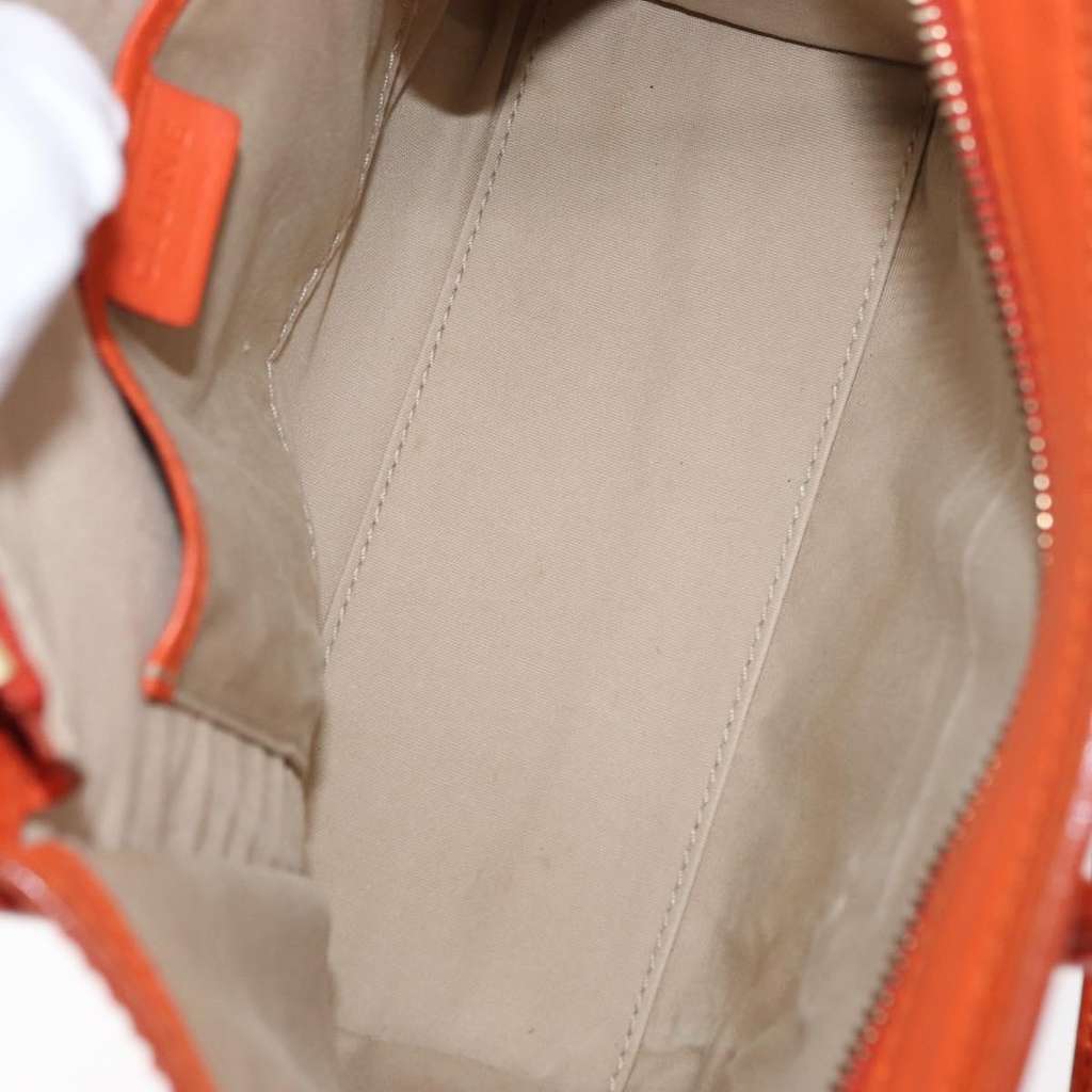 Celine Luggage Bag Orange Leather Good condition - Box View