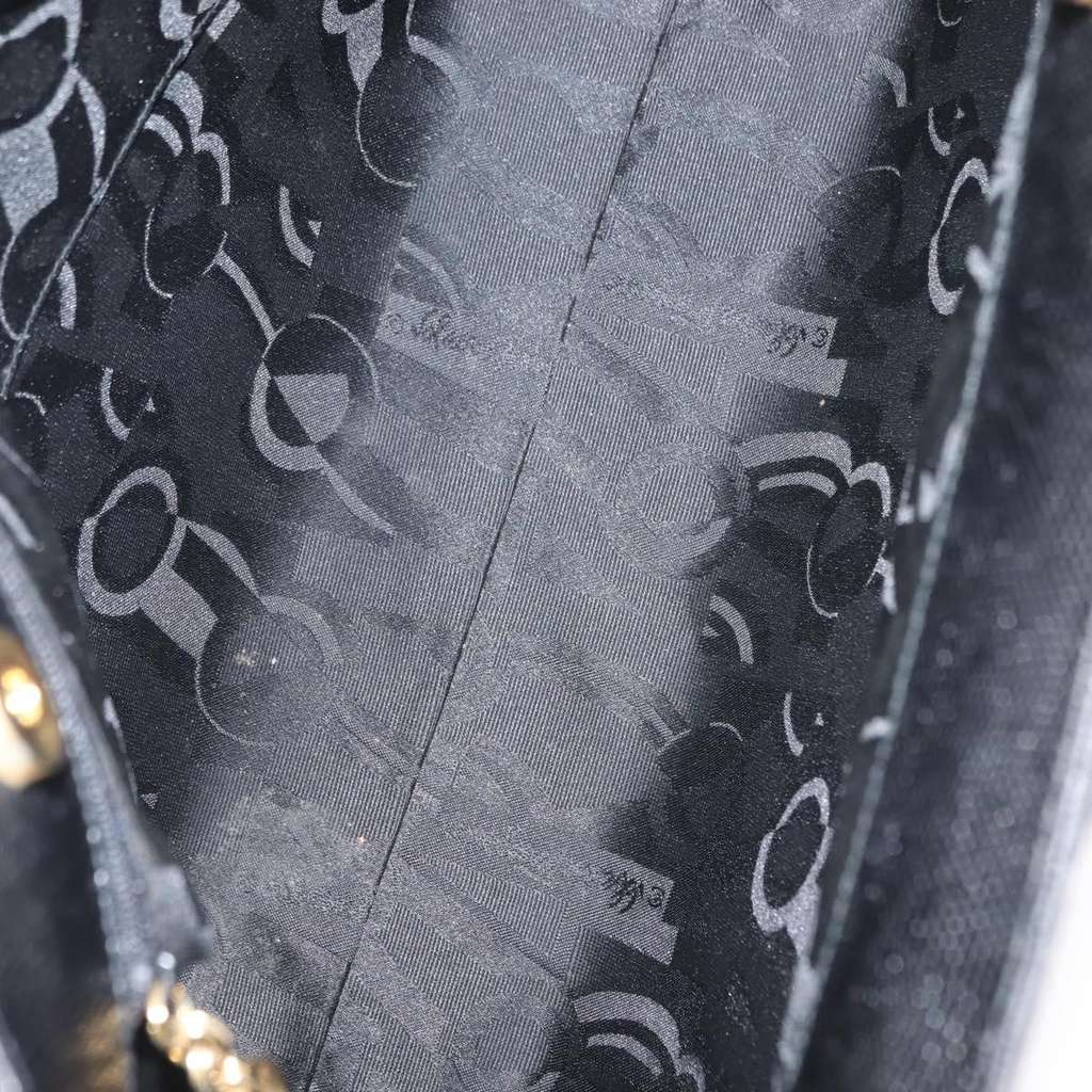 Salvatore Ferragamo Vala tote Black Leather Good condition - Box View