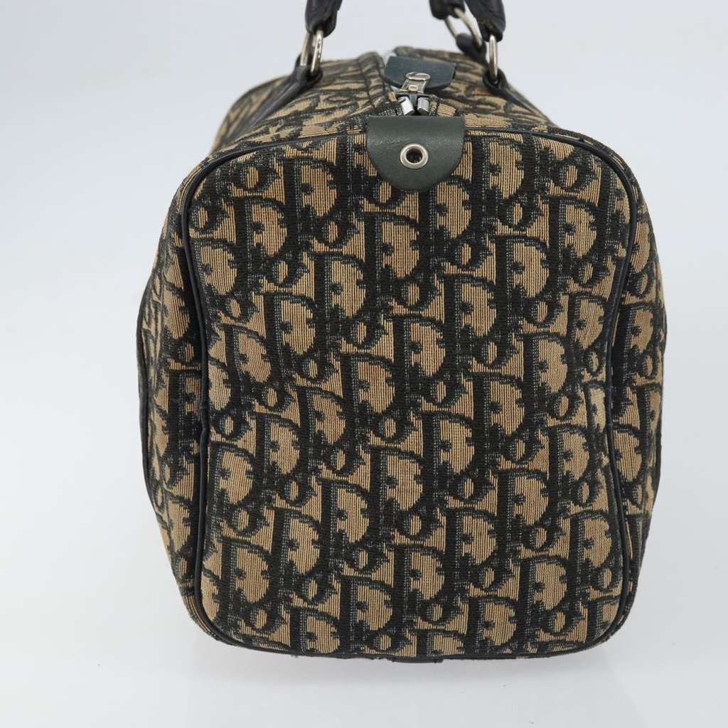 Christian Dior Vintage Trotter Boston Bag Navy Canvas Good condition - Inside View