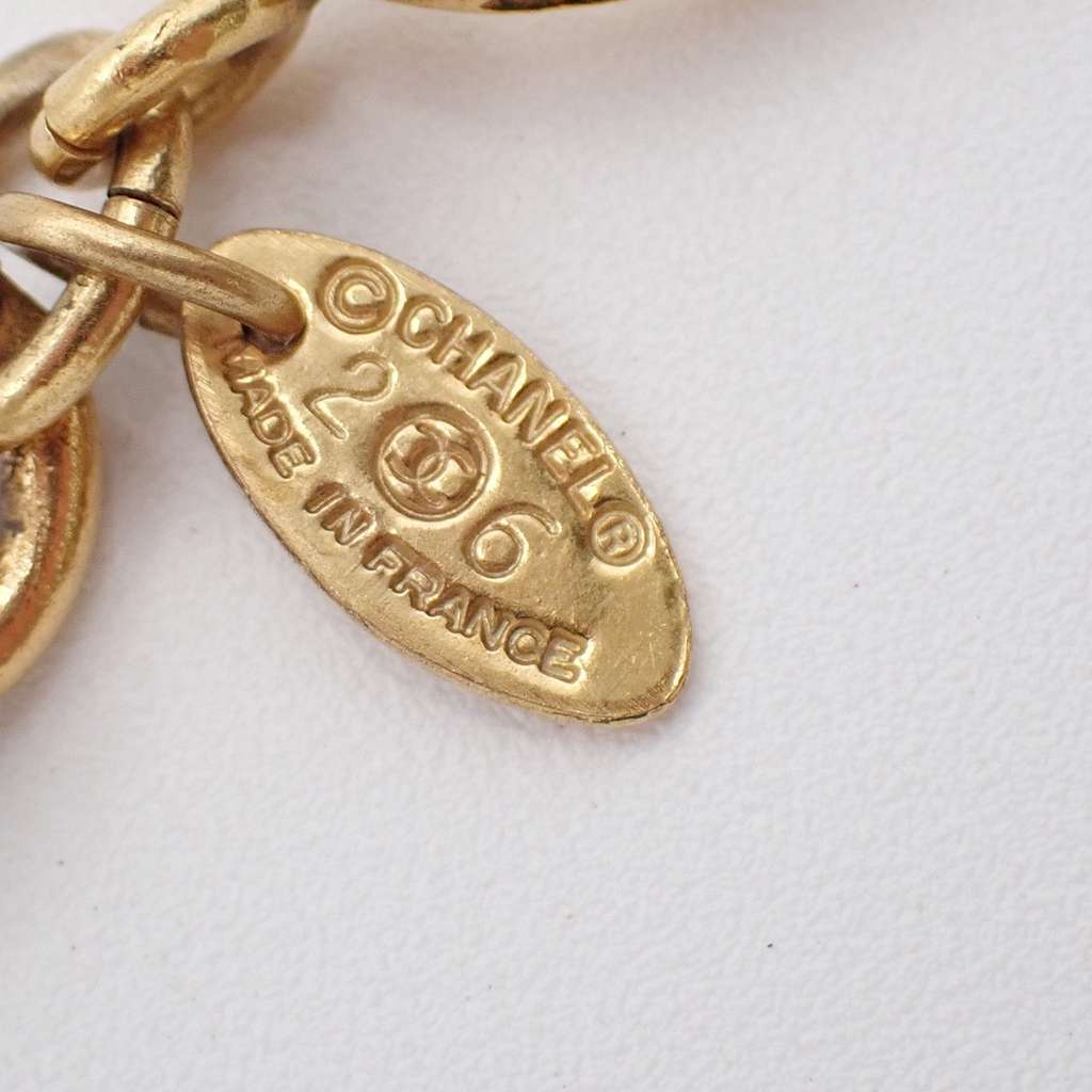 Chanel CC Pendant Chain Necklace Gold Good condition - Box View